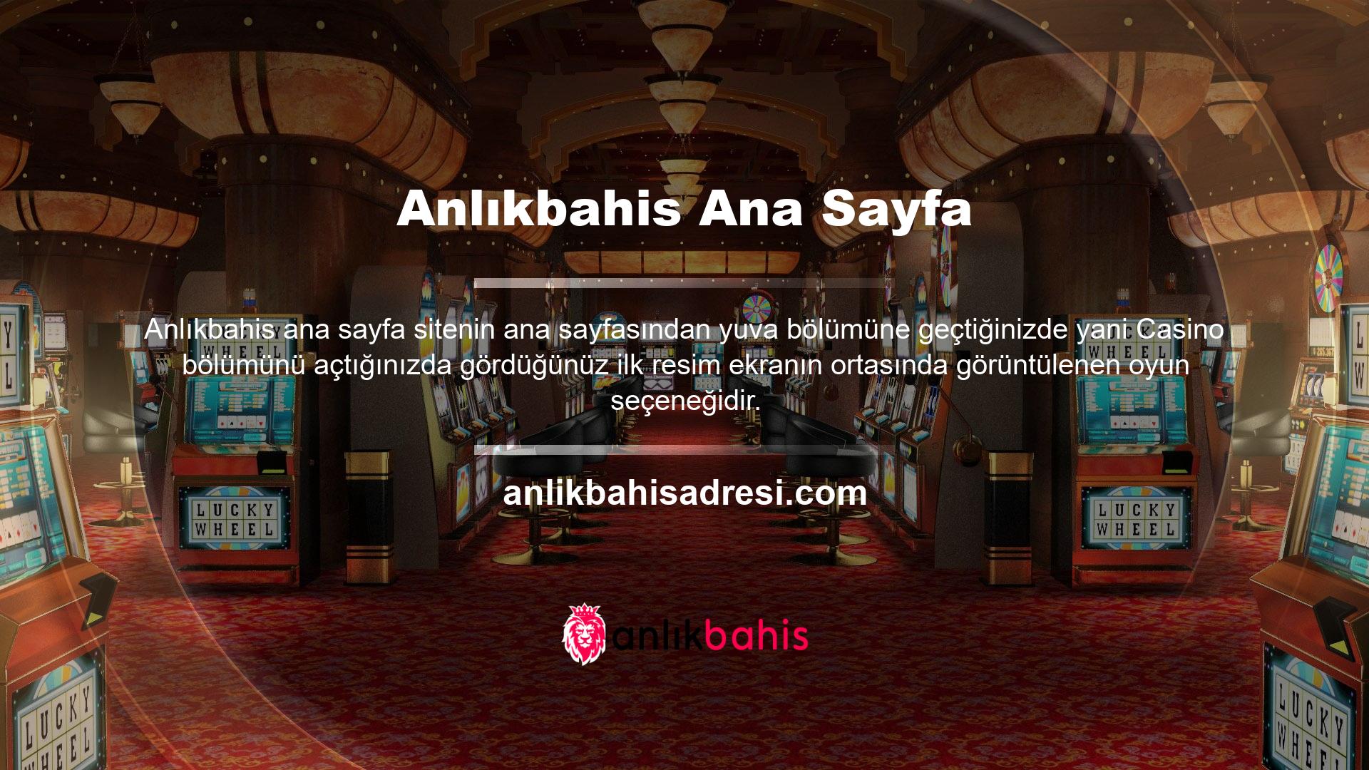 Başınızı sola çevirirseniz, sizi bekleyen oyun sağlayıcılarının bir listesini bulacaksınız